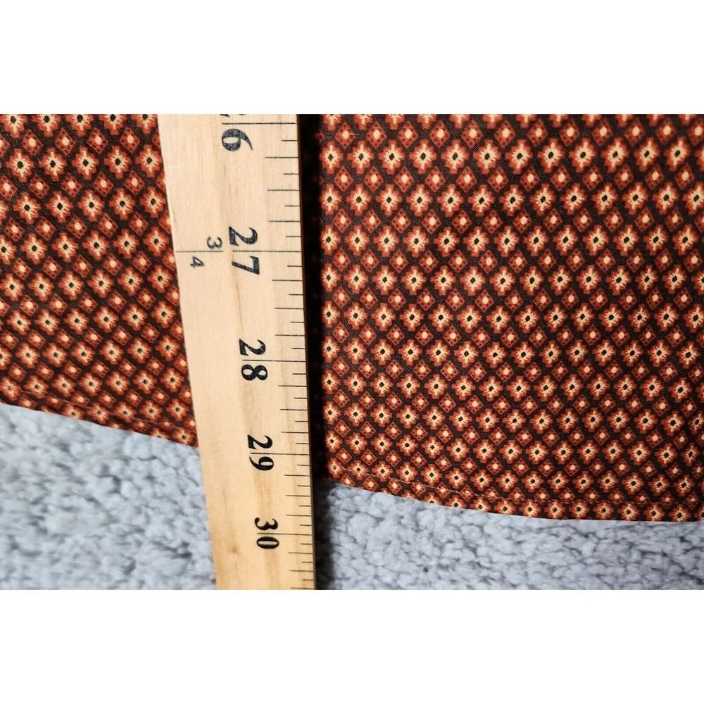 Banana Republic Argyle Diamond‎ Print Button Up Long Sleeve Shirt Size M 15-15.5
